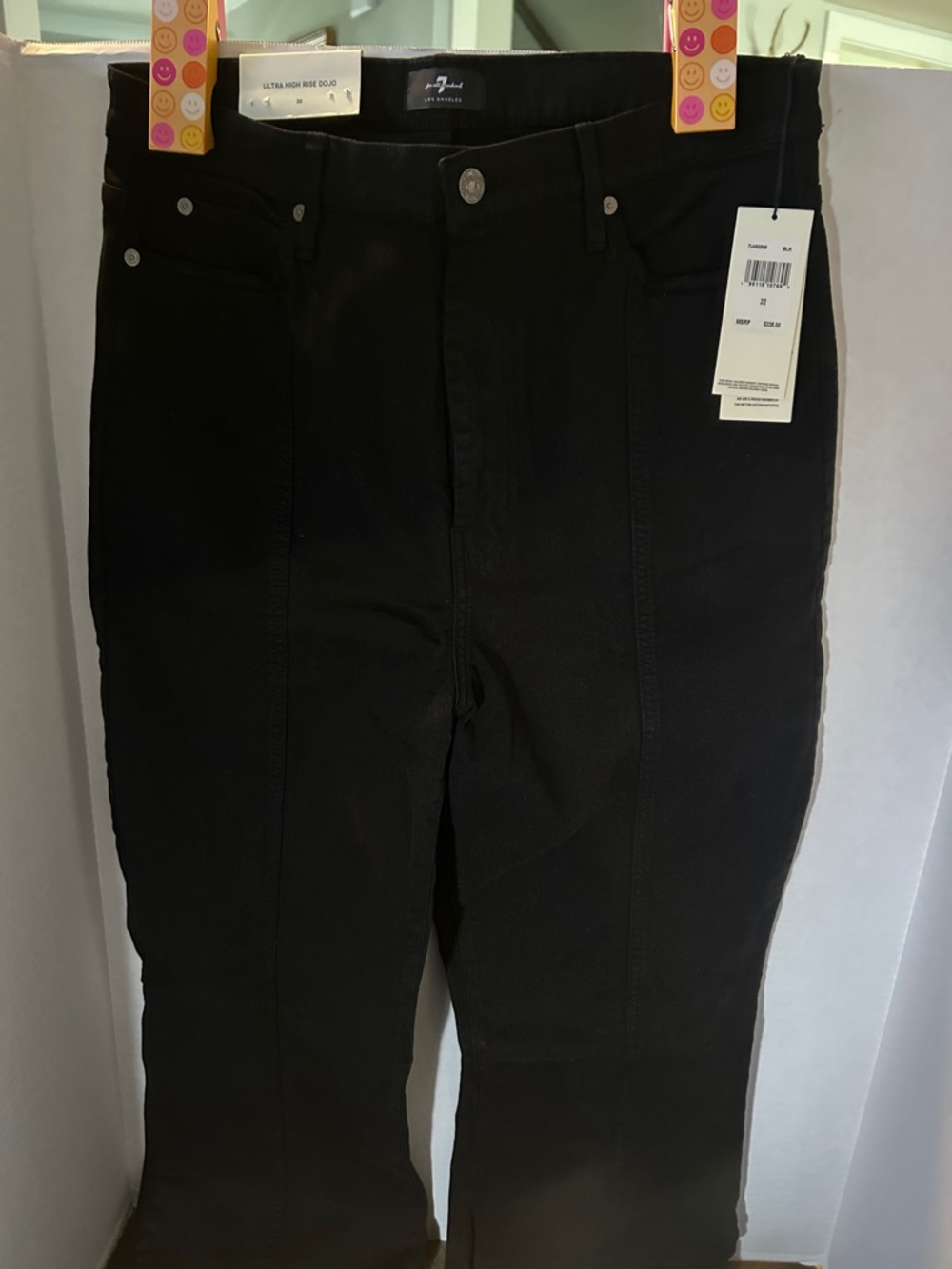 7 For All Mankind High-Rise Black Women's Jeans